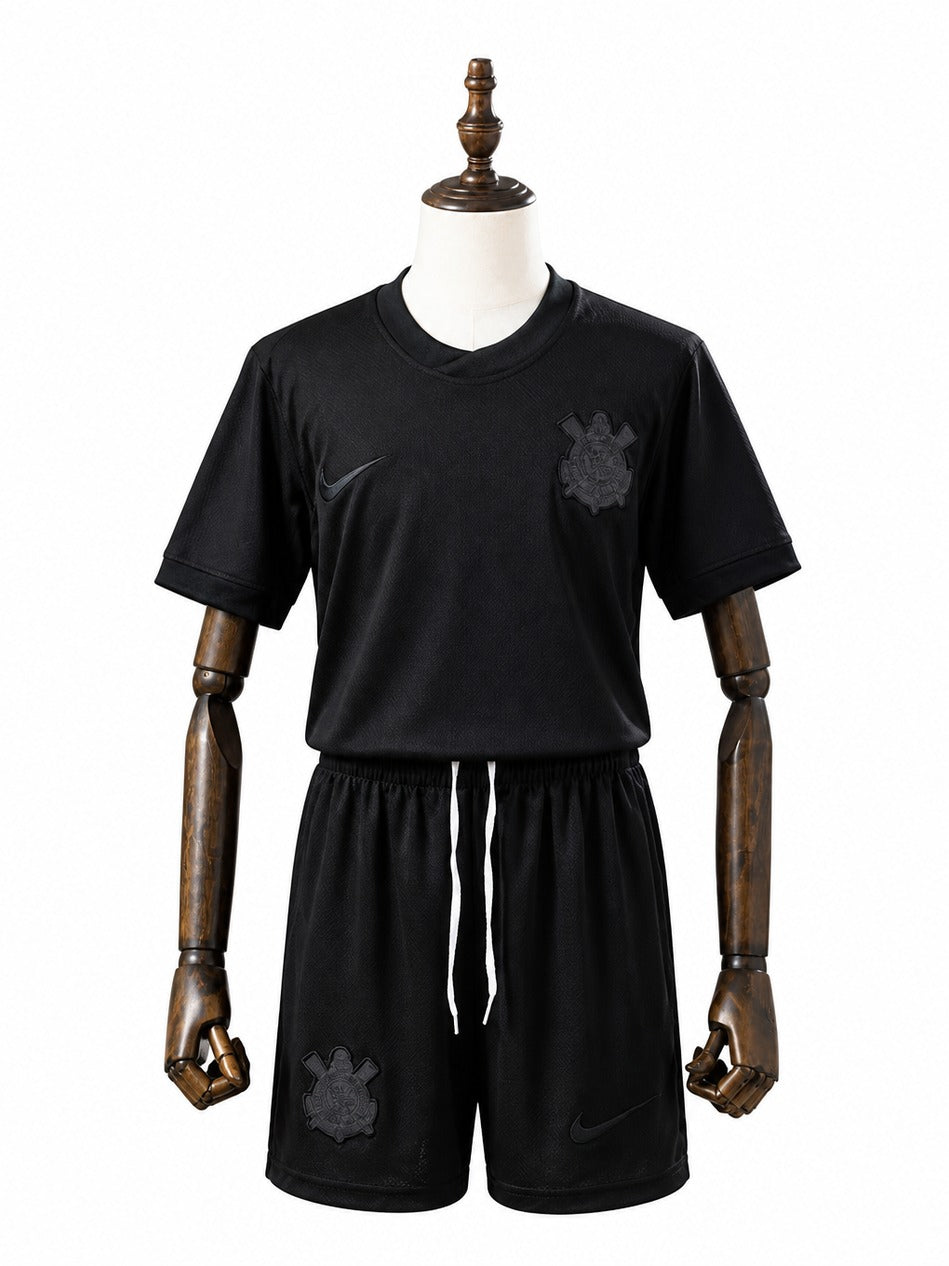 24/25 Corinthians Away kids kit standard mannequin white background Passos Sports image 1