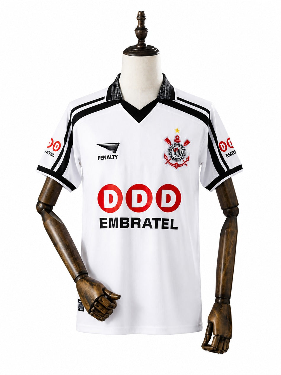 Corinthians 1998/99 Home Retro Jersey standard mannequin white background Passos Sports image 1