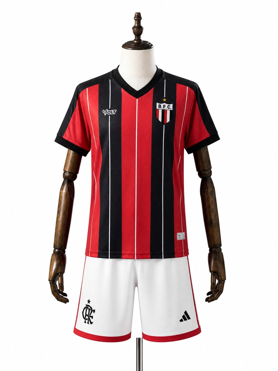24/25 Flamengo home Shorts mannequin view 1 white background Passos Sports