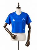 Cruzeiro 2026/27 Home Women’s Crop Top Style mannequin view 1 white background Passos Sports