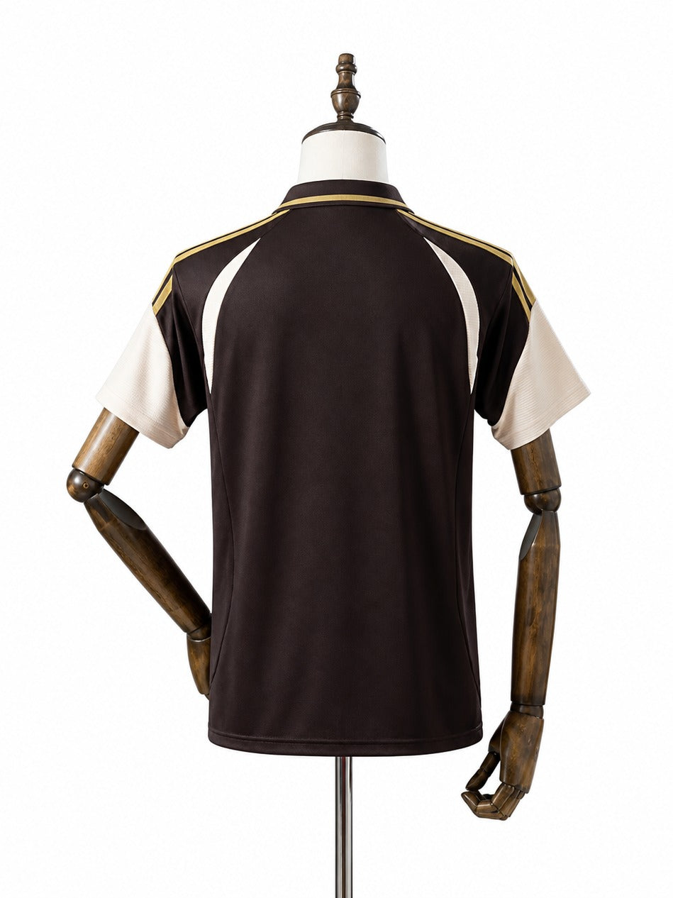 Flamengo 2026/27 Training POLO Shirt Brown mannequin view 2 white background Passos Sports