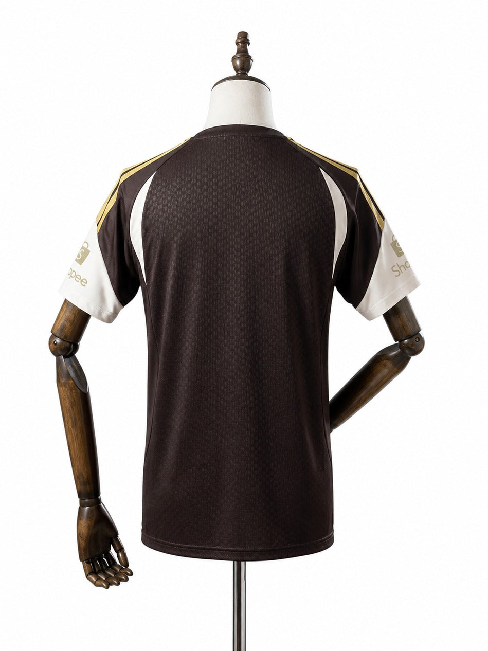 Flamengo 2026/27 All sponsors Training Soccer Jersey Brown mannequin view 2 white background Passos Sports
