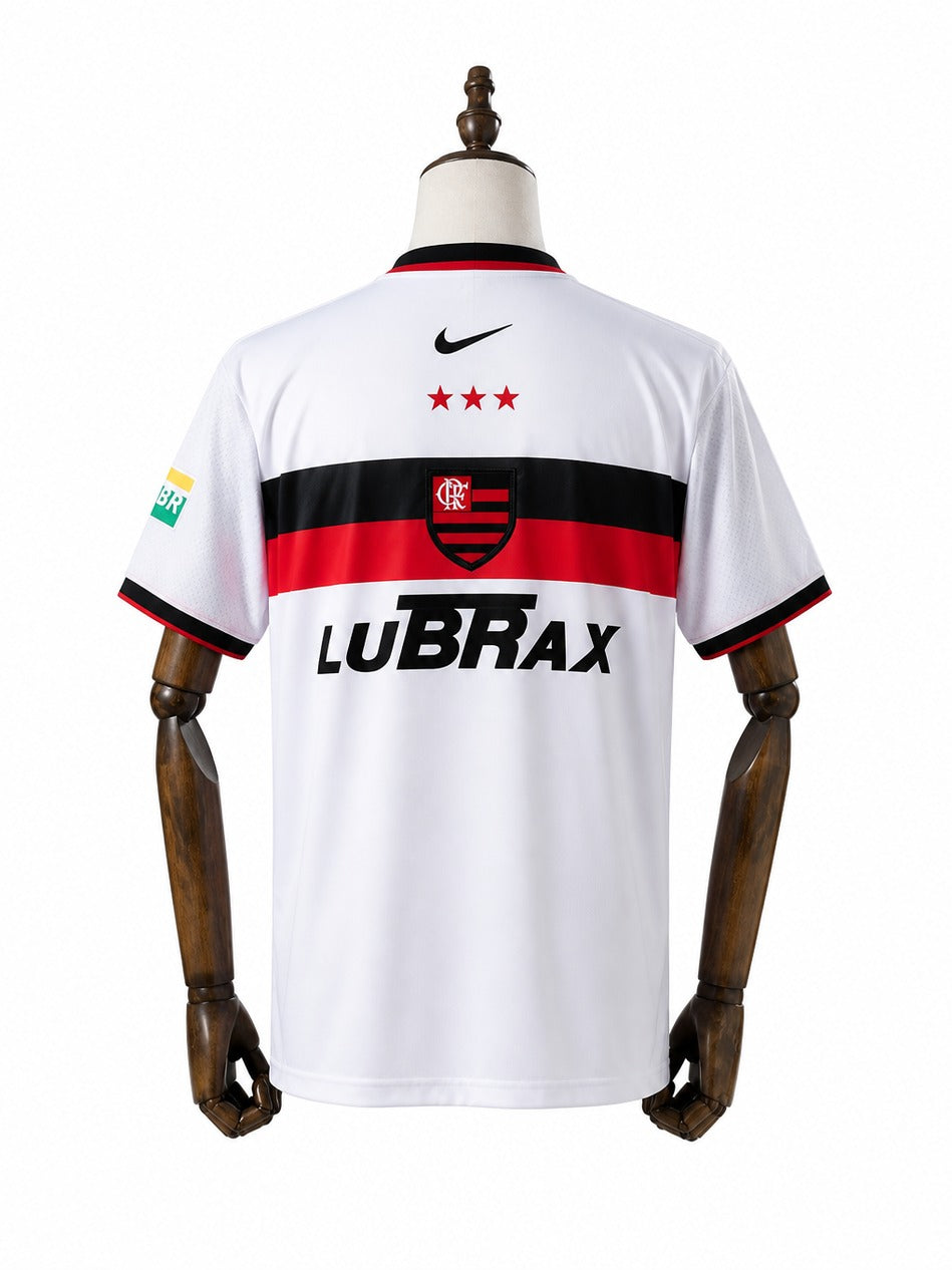 01/02 Flamengo Away Retro Soccer Jersey mannequin view 2 white background Passos Sports