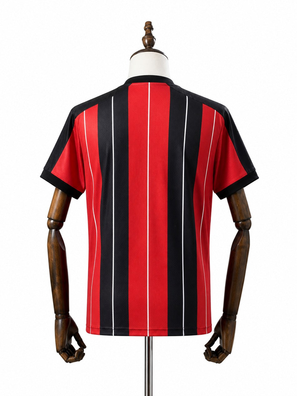 25/26 Flamengo Retro Soccer Jersey mannequin view 2 white background Passos Sports