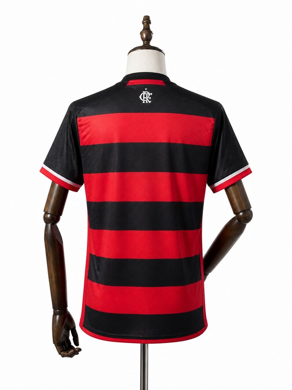 CR Flamengo Home Premium Soccer Jersey 2024/25 mannequin view 2 white background Passos Sports
