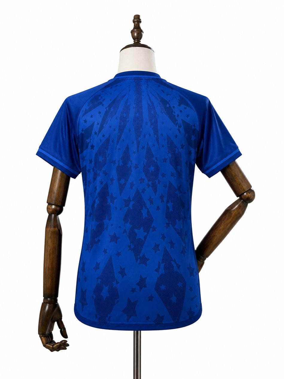 24/25 Cruzeiro Home Women Soccer Jersey mannequin view 2 white background Passos Sports