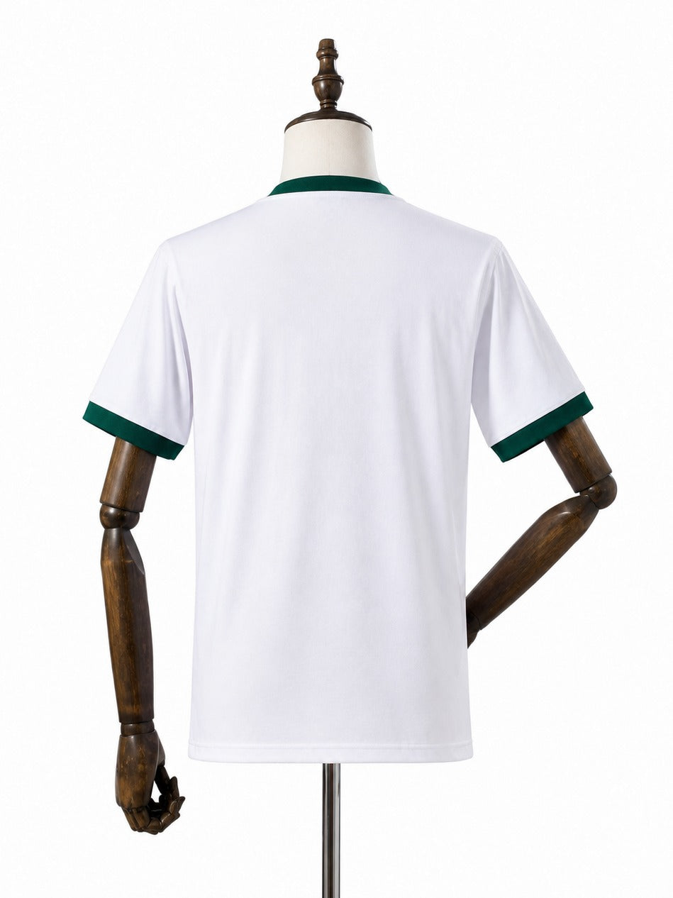 1987 Palmeiras Retro Away white soccer jersey mannequin view 2 white background Passos Sports