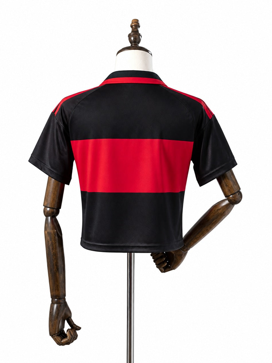Flamengo 2026/27 Home Women’s Crop Top Style mannequin view 2 white background Passos Sports