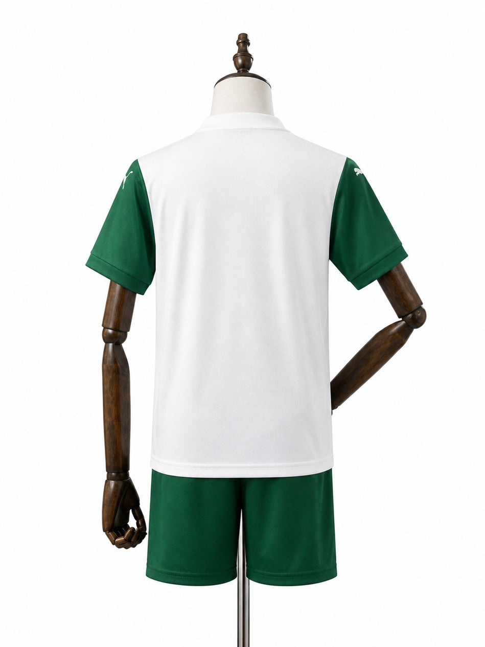 25/26 Palmeiras away kids kit mannequin view 2 white background Passos Sports