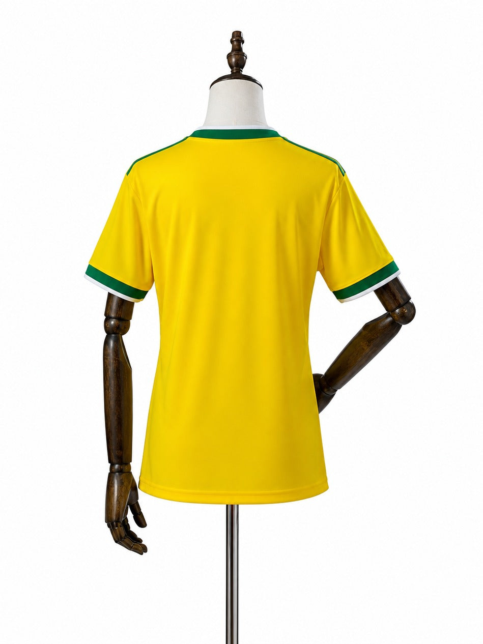26/27 Flamengo Special Edition Women Yellow Jersey mannequin view 2 white background Passos Sports