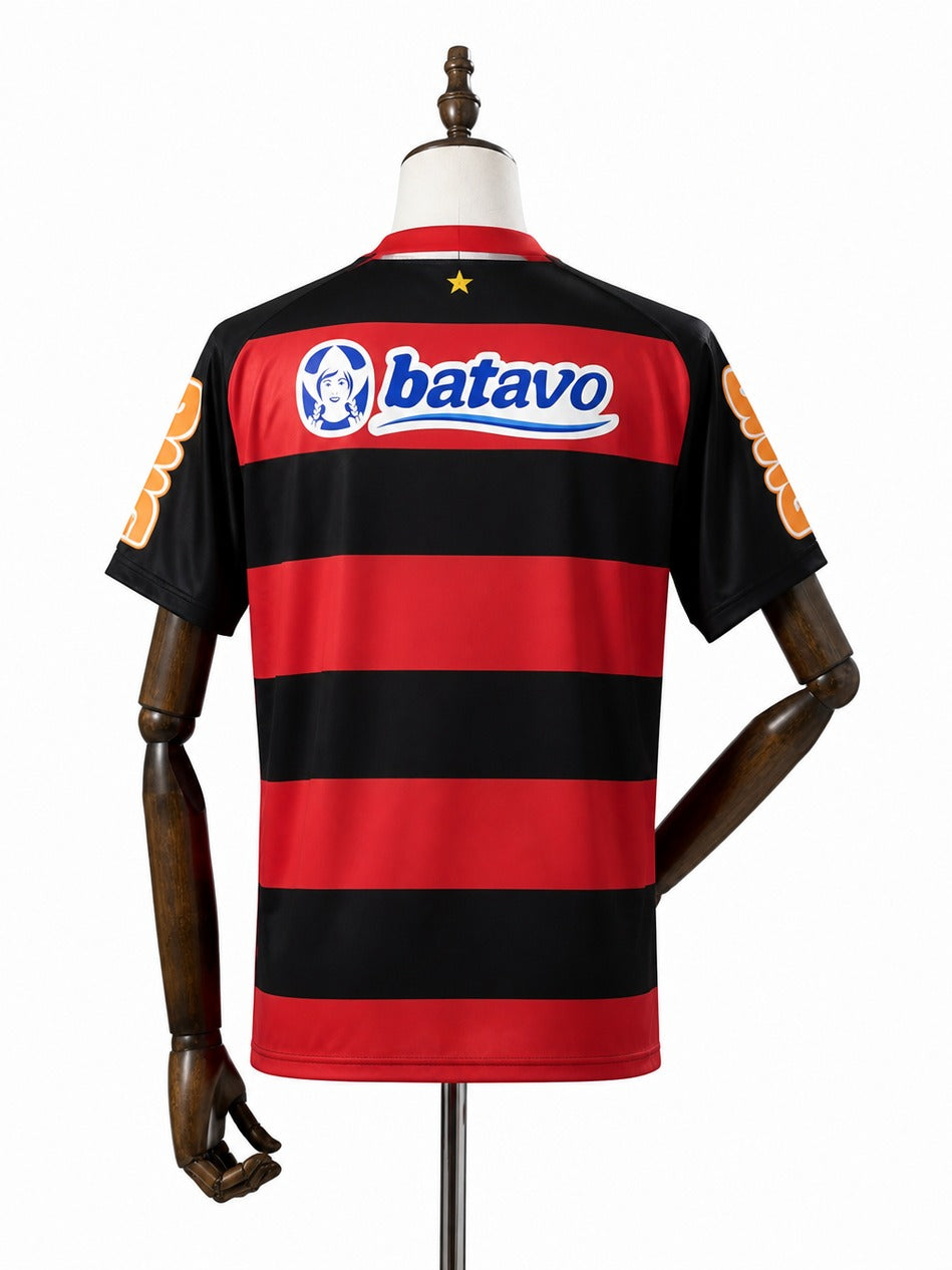 10/11 Flamengo Home Retro Soccer Jersey mannequin view 2 white background Passos Sports