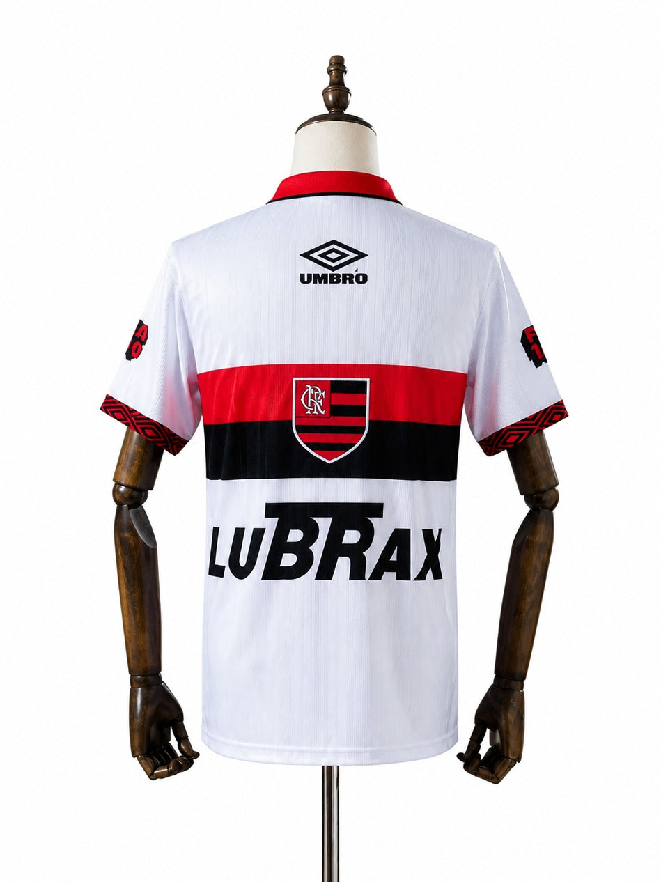 95/96 Flamengo Away Retro Soccer Jersey mannequin view 2 white background Passos Sports