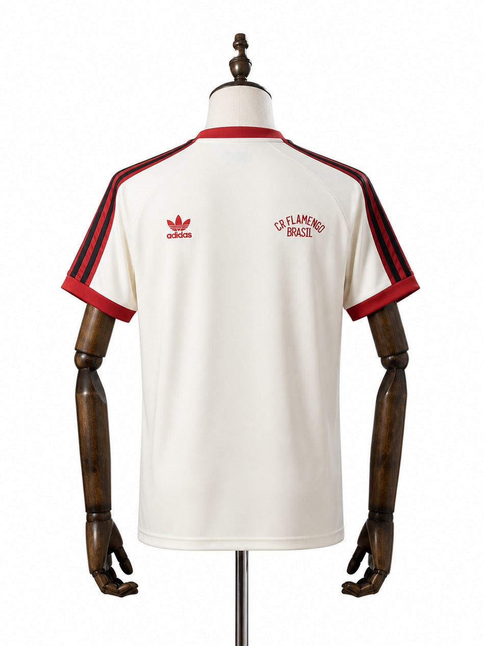 25/26 Flamengo white Commemorative Edition Jersey mannequin view 2 white background Passos Sports
