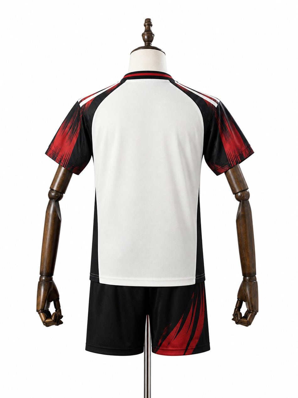 25/26 Flamengo away kids kit mannequin view 2 white background Passos Sports