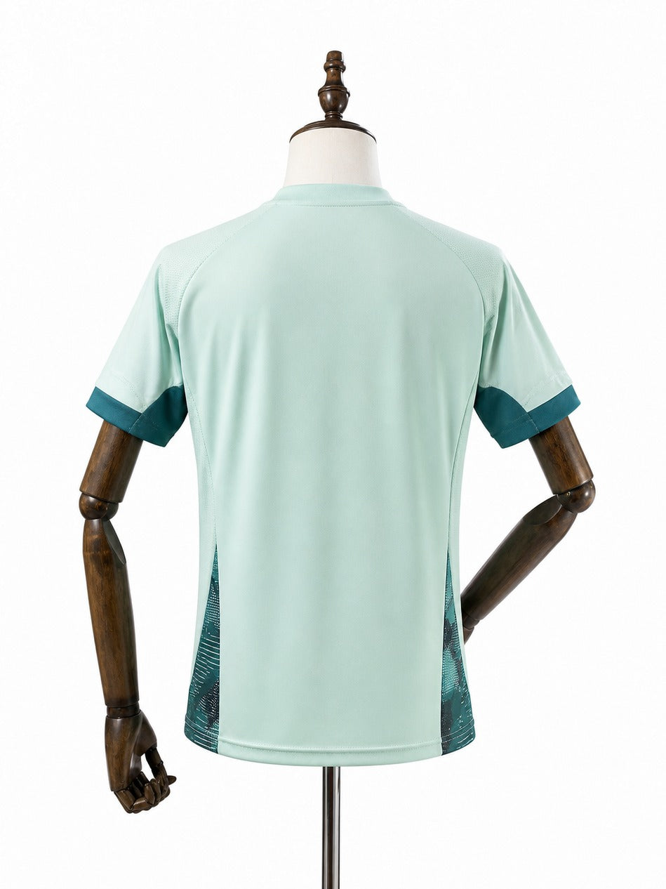 25/26 Cruzeiro Women Green Training Soccer Jersey mannequin view 2 white background Passos Sports