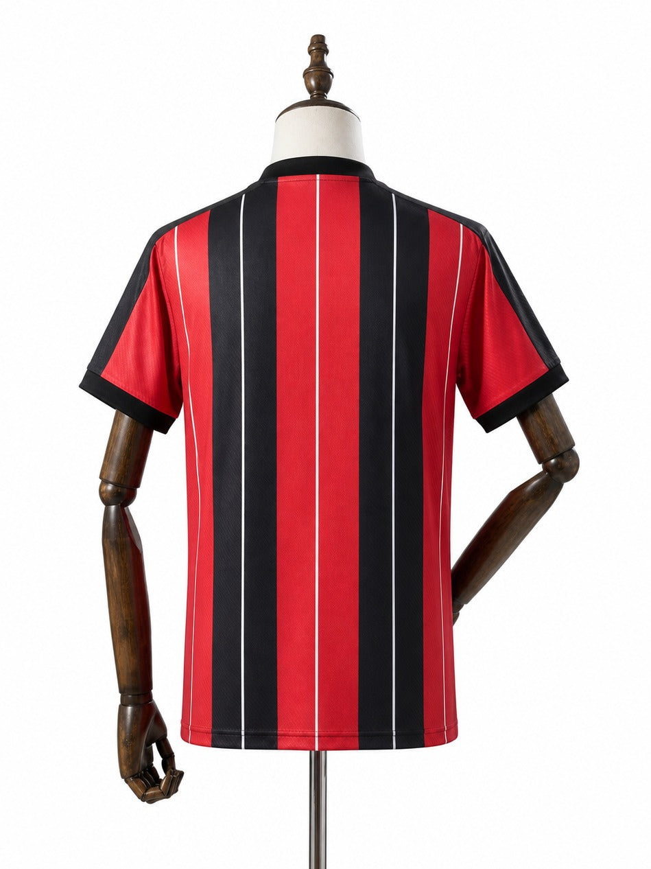 12/13 Flamengo100th Anniversary Home Retro Soccer Jersey mannequin view 2 white background Passos Sports