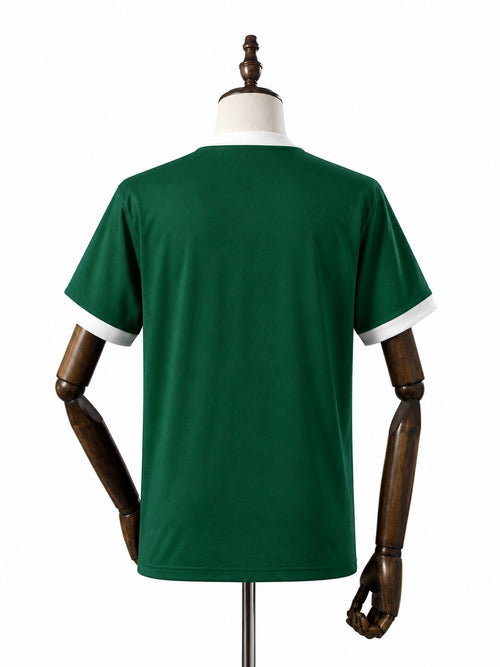 1987 Palmeiras Retro home green soccer jersey mannequin view 2 white background Passos Sports