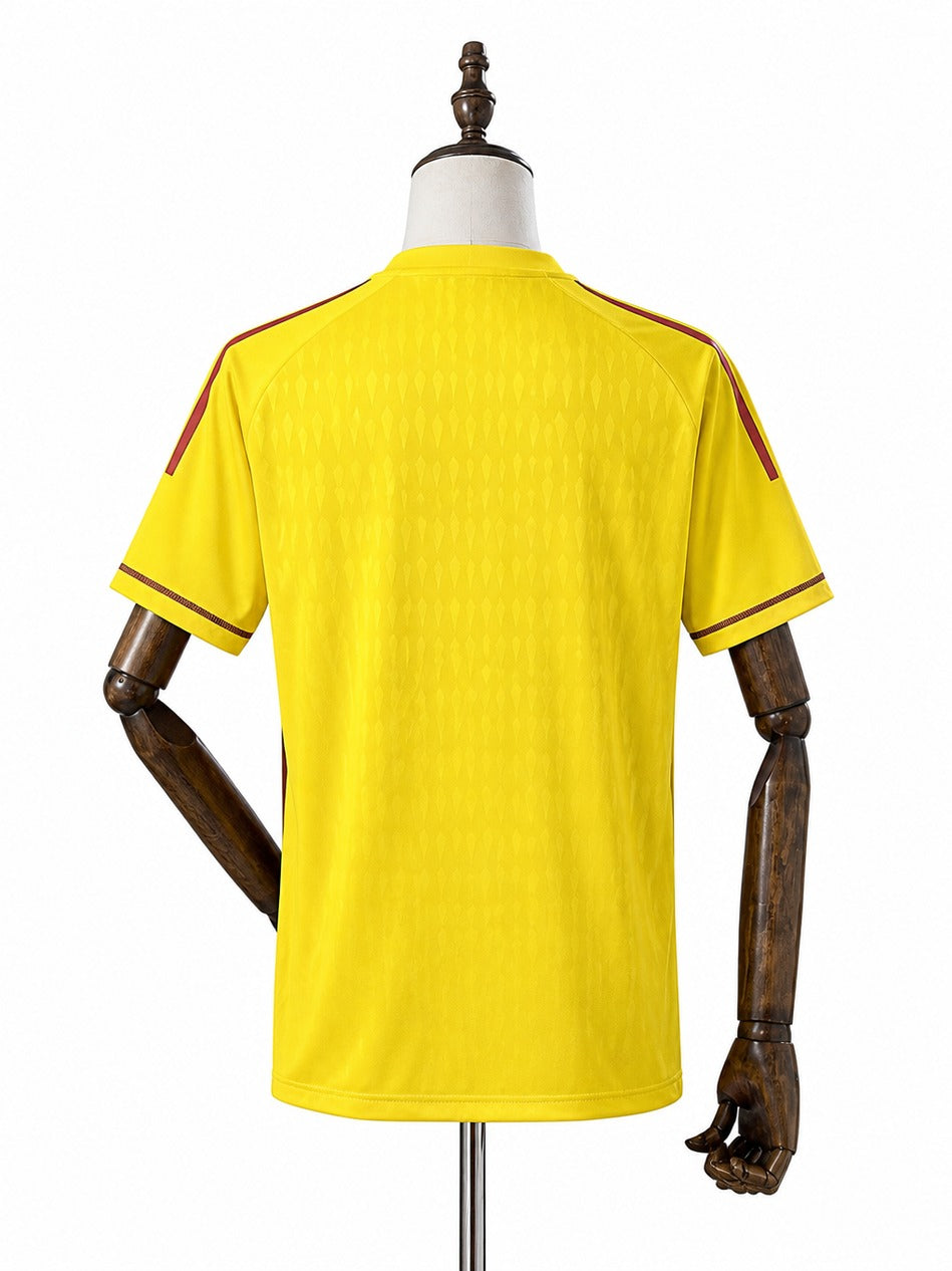 24/25 Cruzeiro Limited Edition Goalkeeper Yellow Jersey mannequin view 2 white background Passos Sports