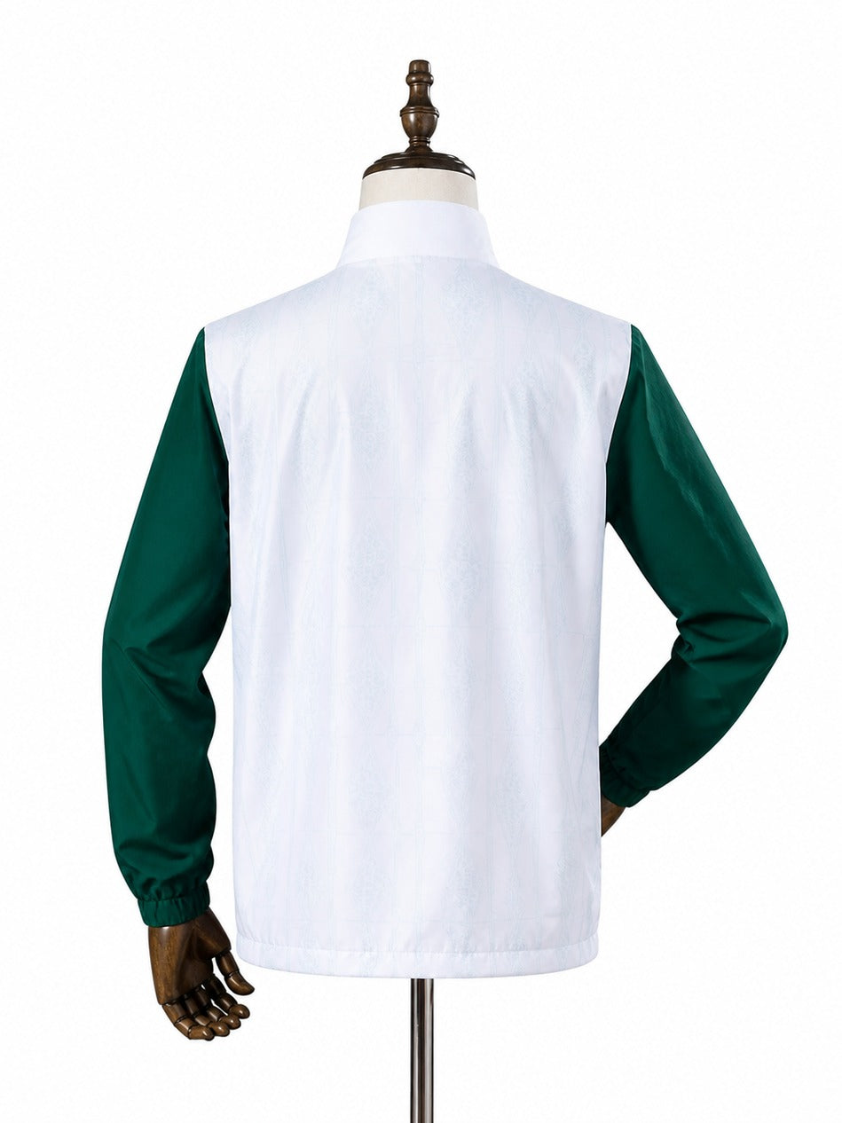 25/26 Palmeiras White Windbreaker mannequin view 2 white background Passos Sports