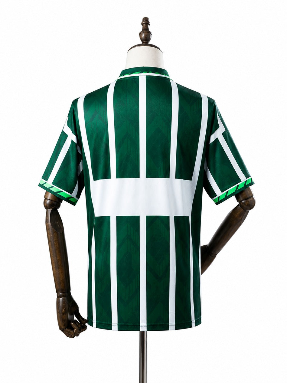 93/94 Palmeiras Home Retro Soccer Jersey mannequin view 2 white background Passos Sports