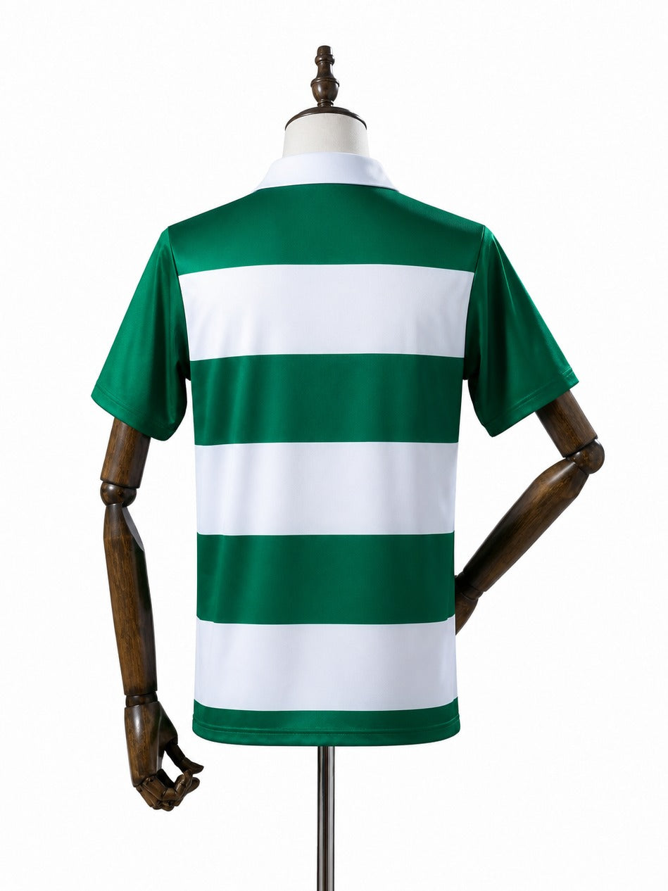 Palmeiras 25/26 Special Edition White and Green Striped Jersey mannequin view 2 white background Passos Sports