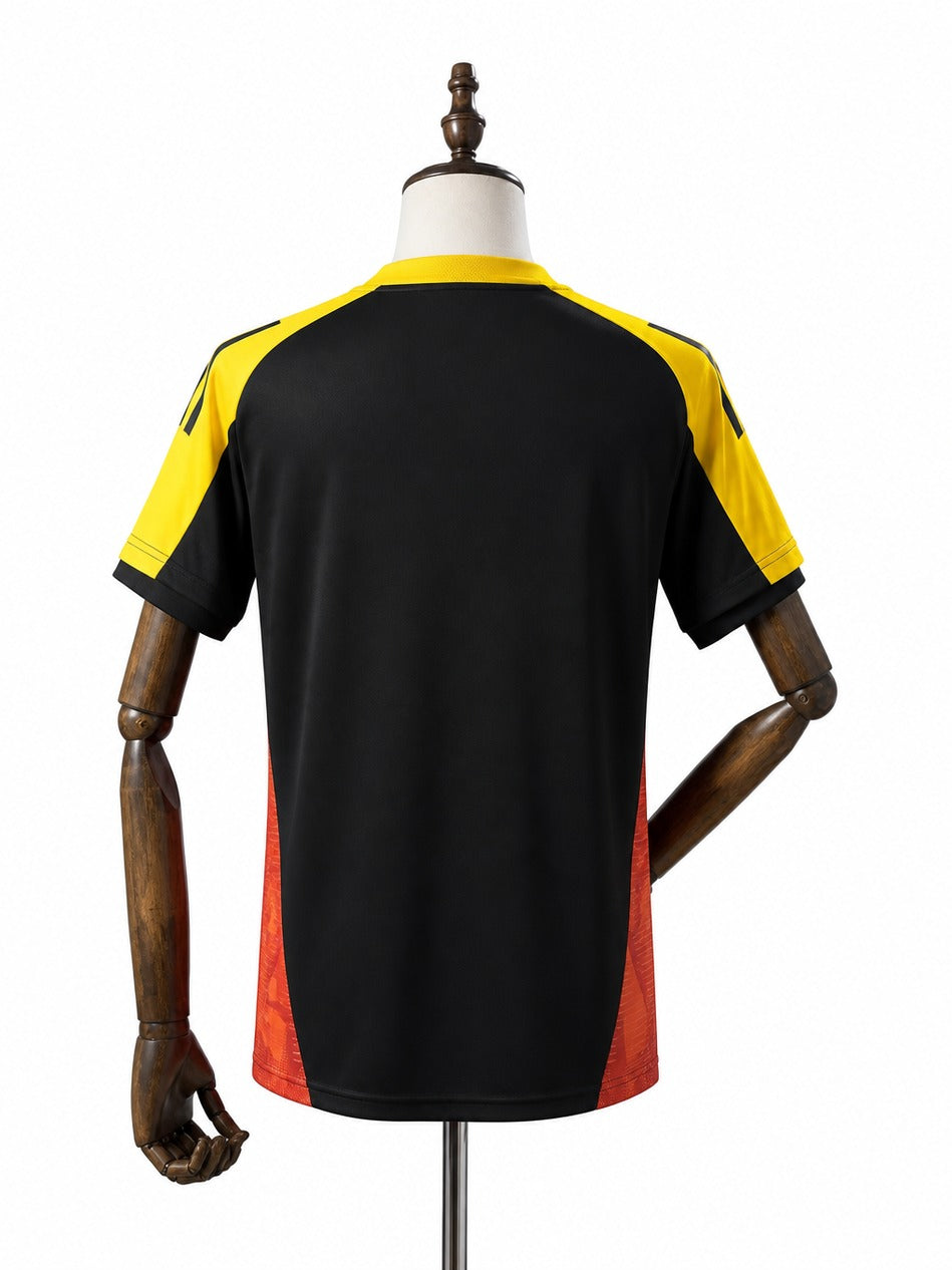 25/26 Atletico Mineiro Training Black soccer jersey mannequin view 2 white background Passos Sports