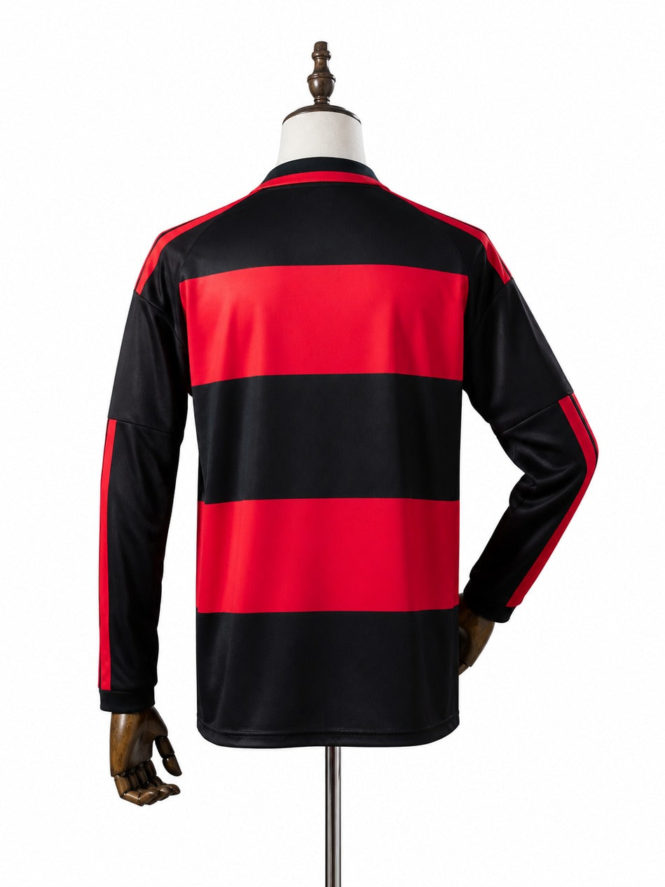 Flamengo 2026/27 Home Long Sleeve Jersey mannequin view 2 white background Passos Sports