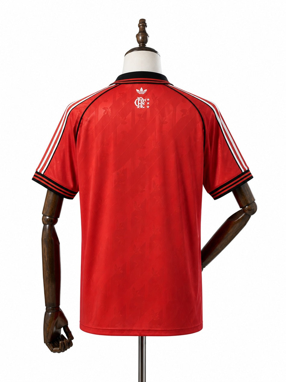 25/26 Flamengo Special Edition red soccer jersey mannequin view 2 white background Passos Sports