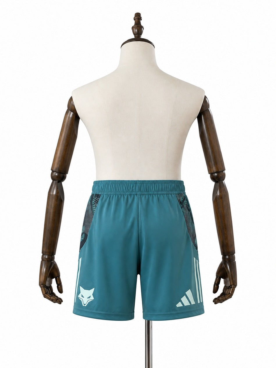 25/26 Cruzeiro Green Player Shorts mannequin view 2 white background Passos Sports