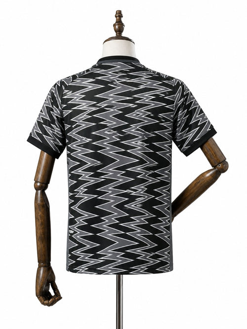 24/25 Atletico Mineiro Third black soccer jersey mannequin view 2 white background Passos Sports