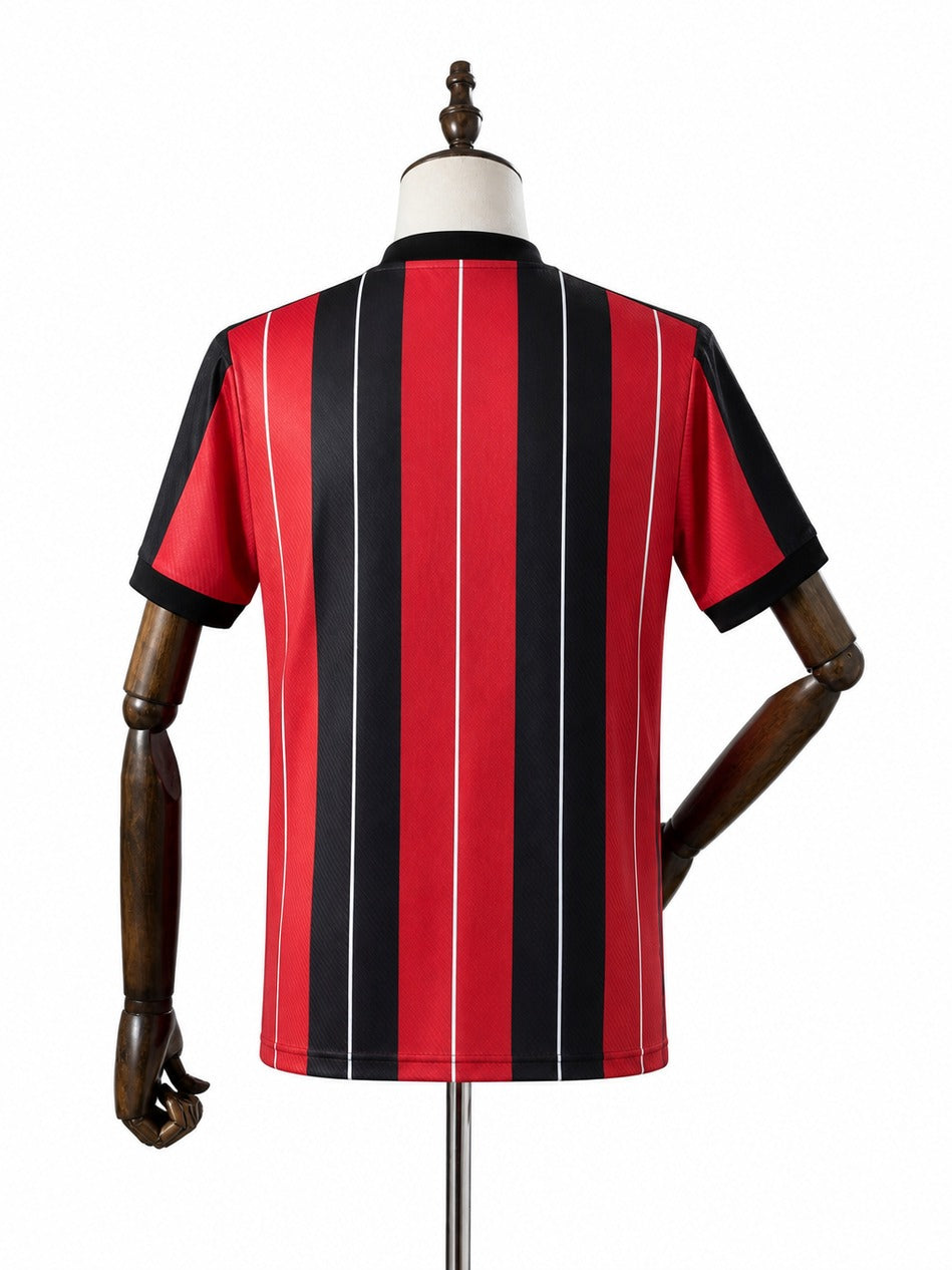 08/09 Flamengo Away Retro Soccer Jersey mannequin view 2 white background Passos Sports