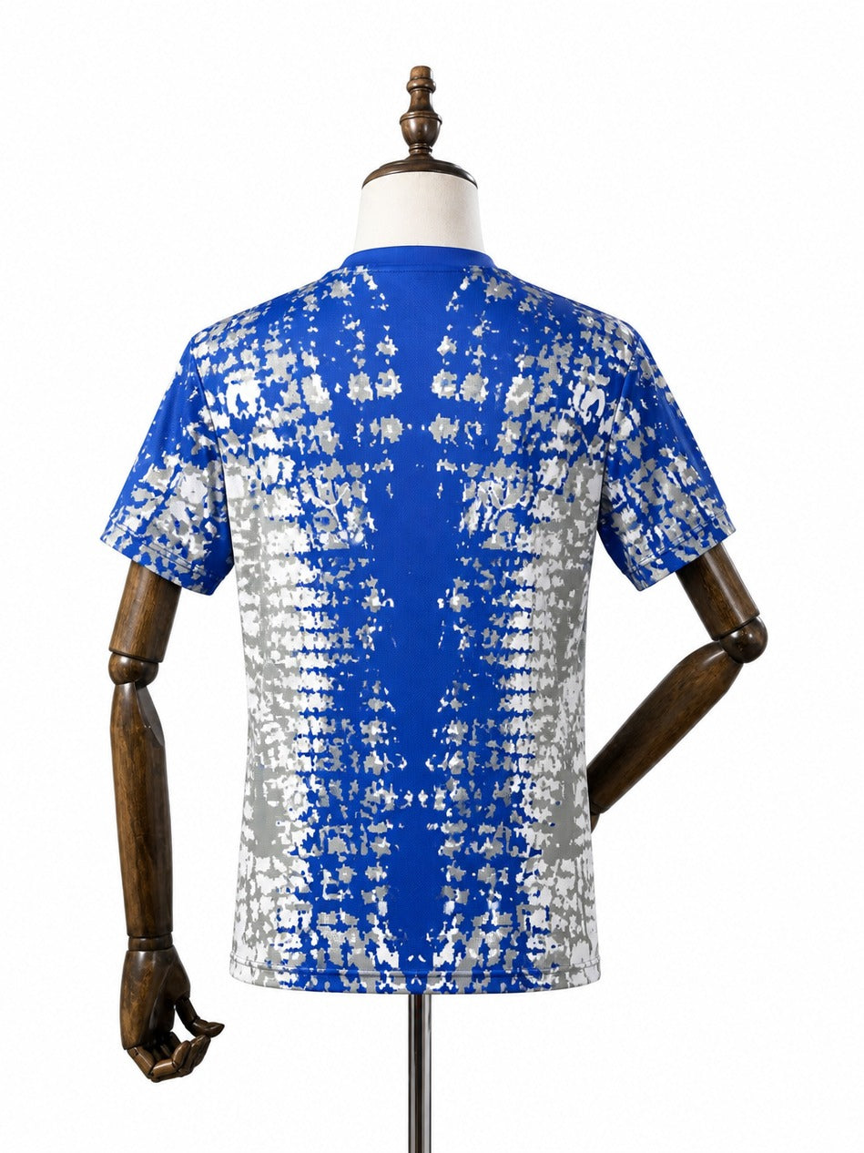 2026/27 Palmeiras Blue Goalkeeper Spider Edition Jersey All Sponsor mannequin view 2 white background Passos Sports