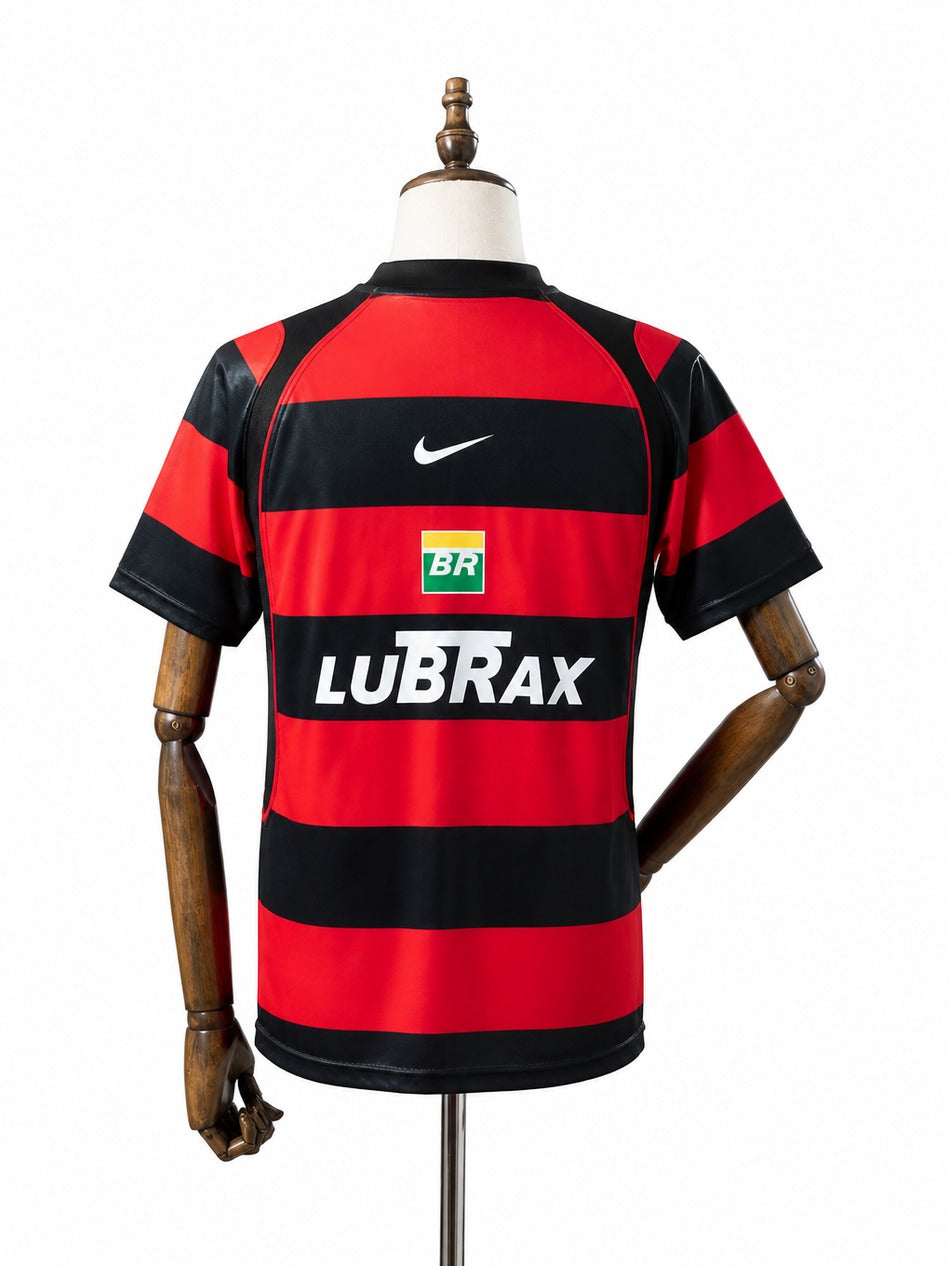 02/03 Flamengo Home Retro Soccer Jersey mannequin view 2 white background Passos Sports