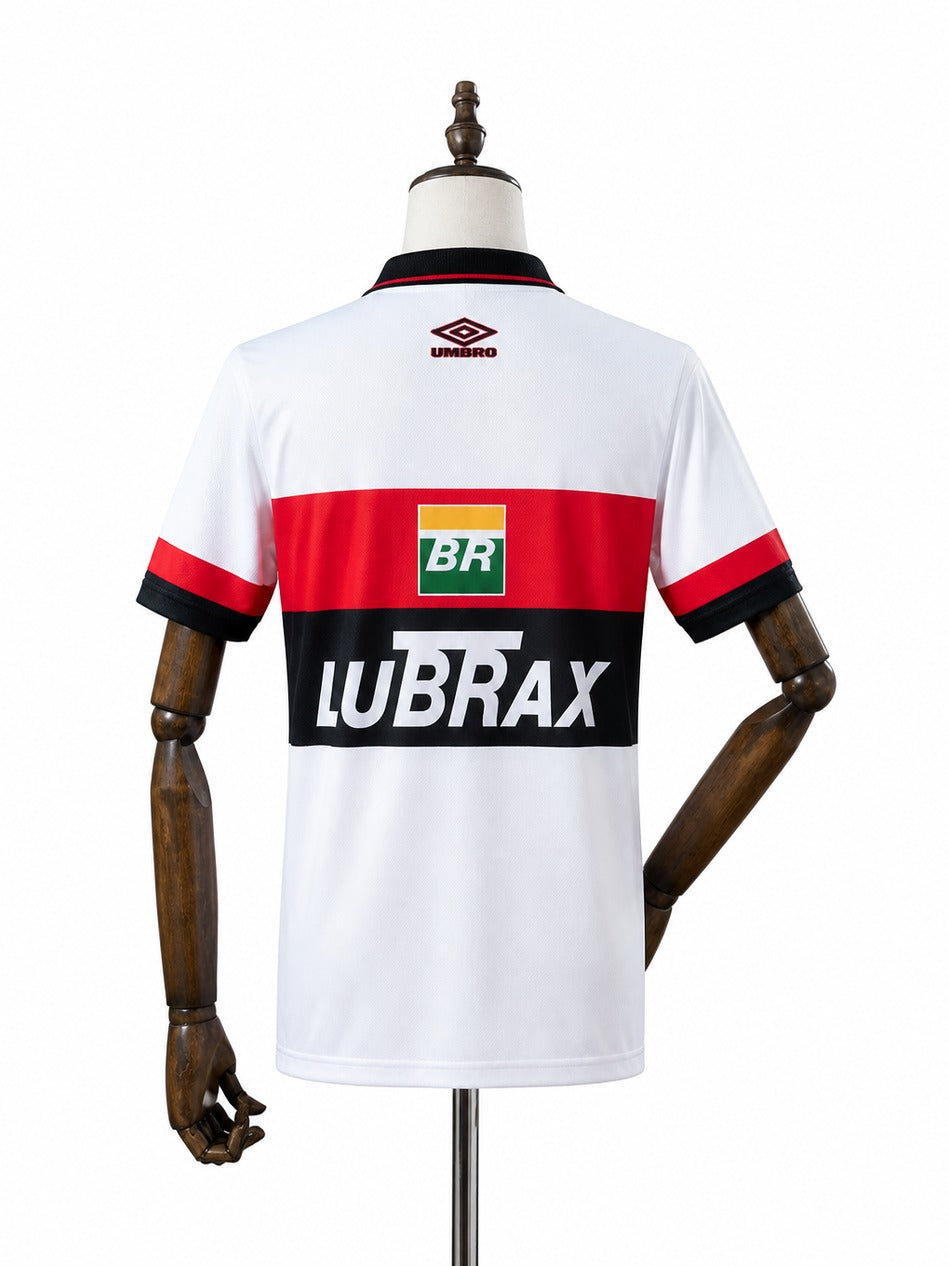 98/99 Flamengo Away Retro Soccer Jersey mannequin view 2 white background Passos Sports