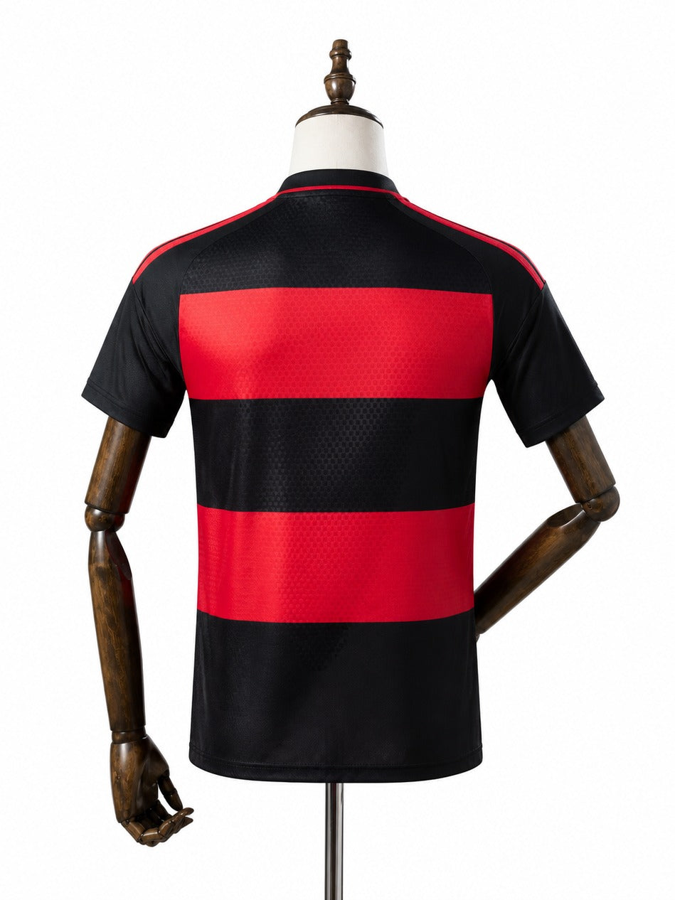 Flamengo 2026/27 Home Soccer Jersey Player Edition mannequin view 2 white background Passos Sports