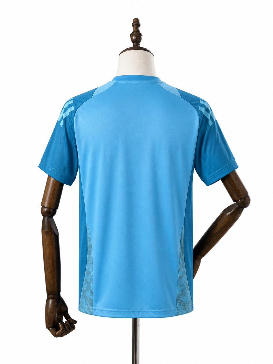 25/26 Flamengo Blue Training Suit Soccer Jersey mannequin view 2 white background Passos Sports