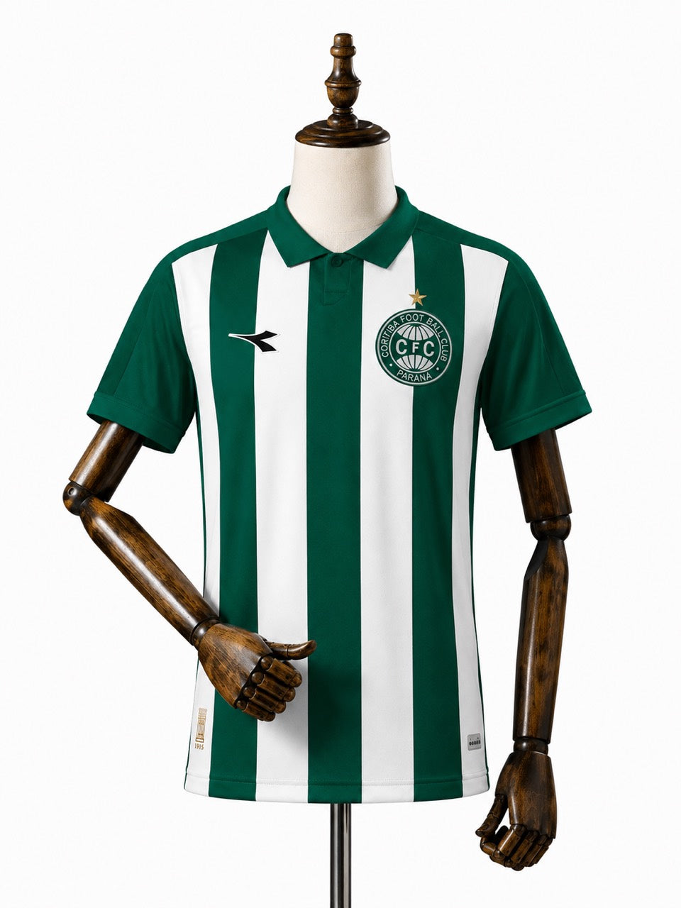 Coritiba Sem Patch Soccer Jersey 2026/2027 Home Men's front mannequin white background