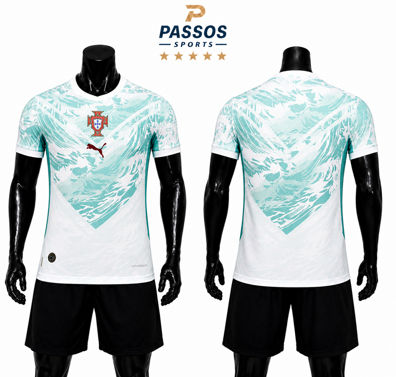 Camisa Seleção Portugal Branca-Verde 2026