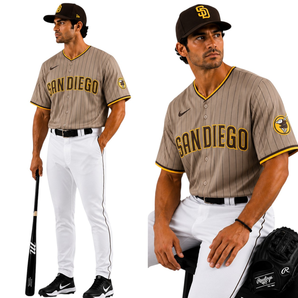San Diego Padres MLB – Camisa Oficial Segunda (Away)