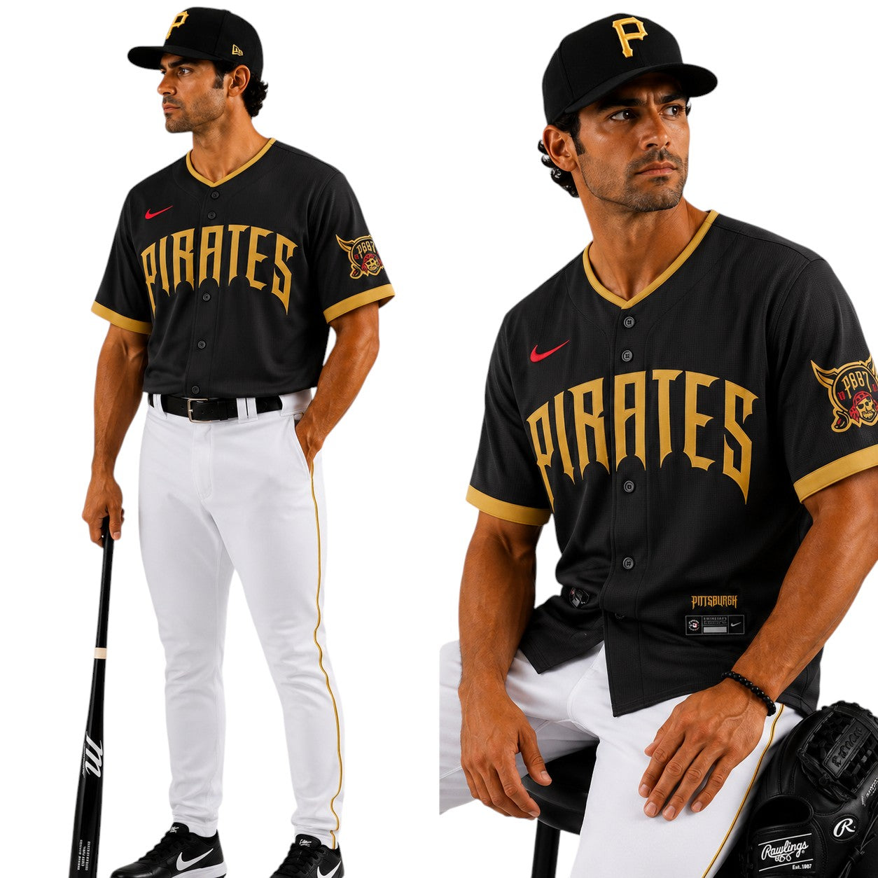 Pittsburgh Pirates MLB – Camisa Oficial Segunda (Away)