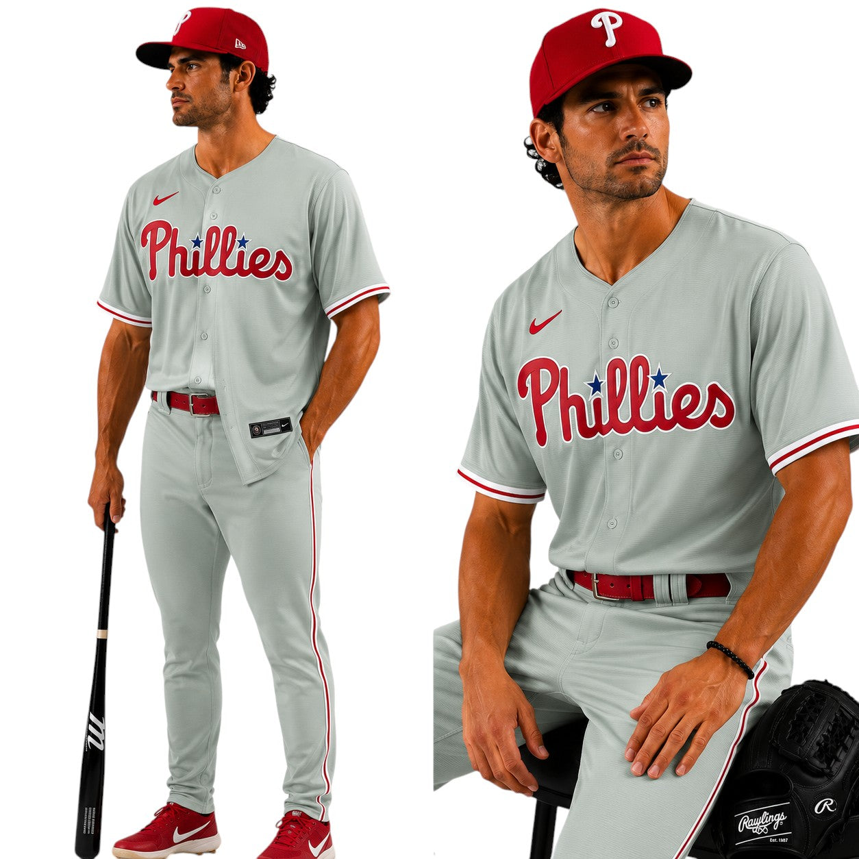 Philadelphia Phillies MLB – Camisa Oficial Segunda (Away)