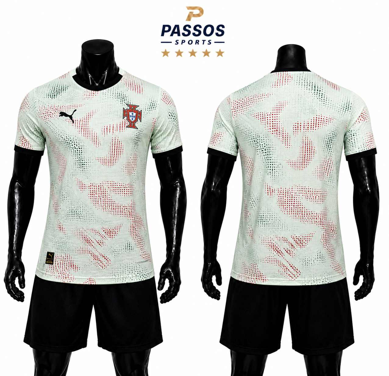 Camisa Seleção Portugal Branca-Verde e Vermelha 2026