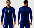 Camisa Seleção Brasileira Azul Manga Longa 2026