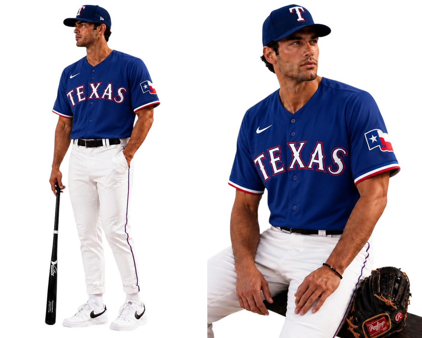 Texas Rangers MLB – Camisa Oficial Segunda (Away)
