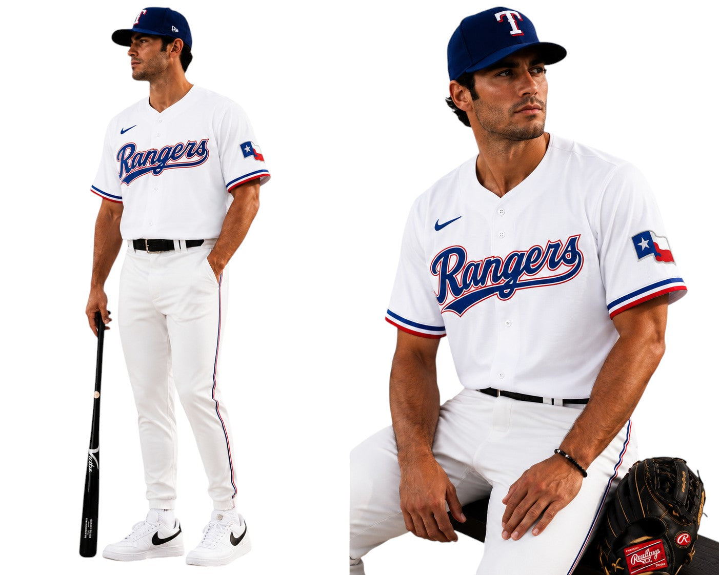 Texas Rangers MLB – Camisa Oficial Primeira (Home)