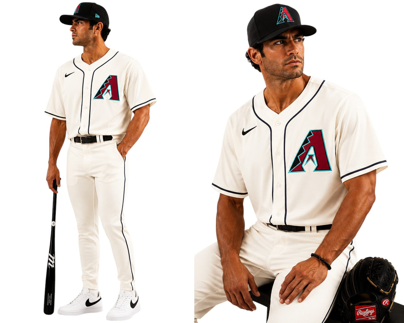 Arizona Diamondbacks MLB – Camisa Oficial Primeira (Home)lembra