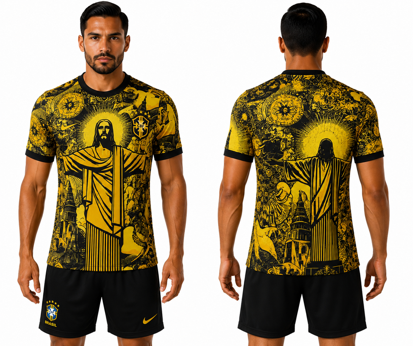 Camisa Seleção Brasileira Amarela (Edição Cristo) 2026