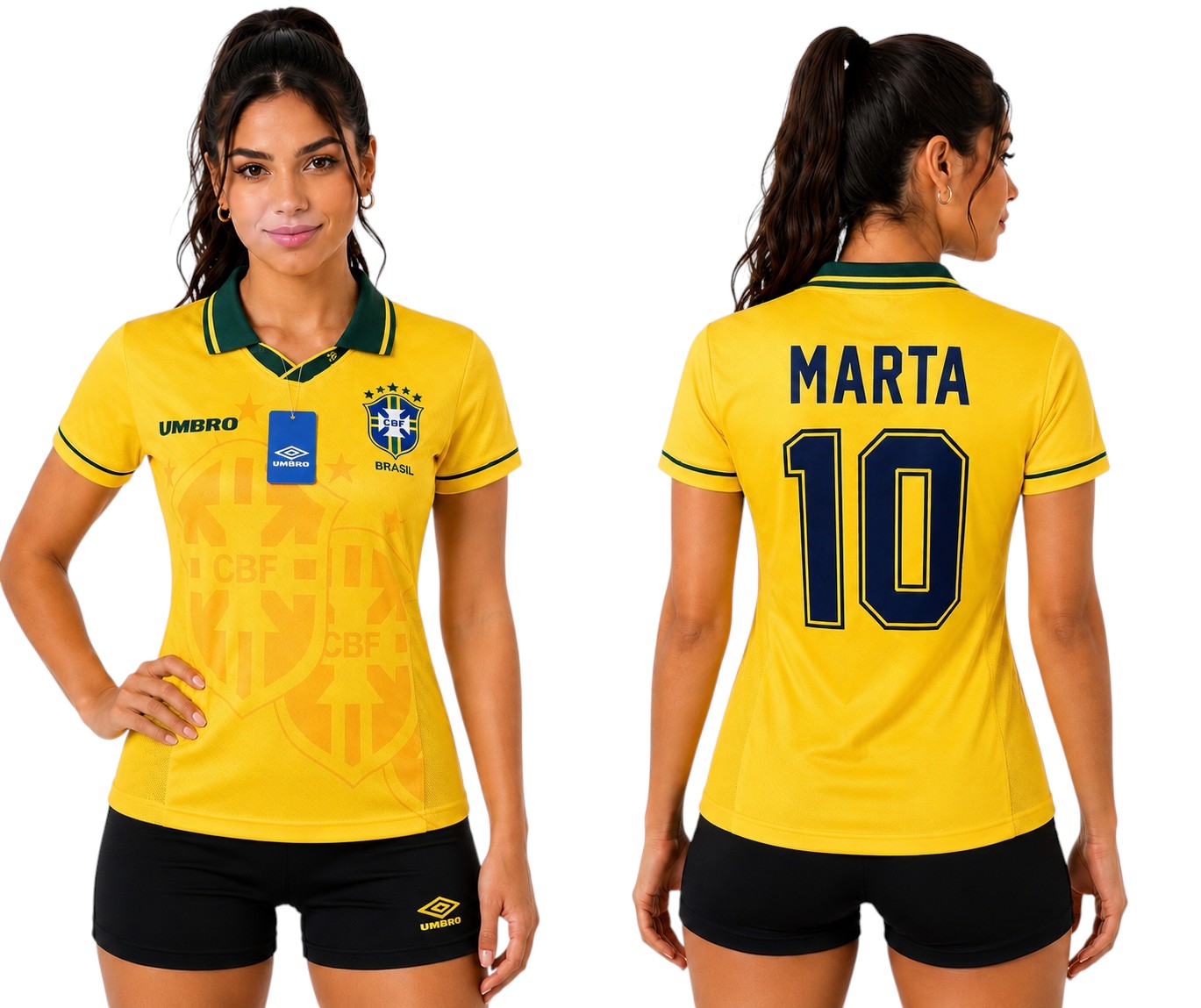 Camisa Seleção Brasileira Retrô Amarela 1994 (Copa do Mundo)