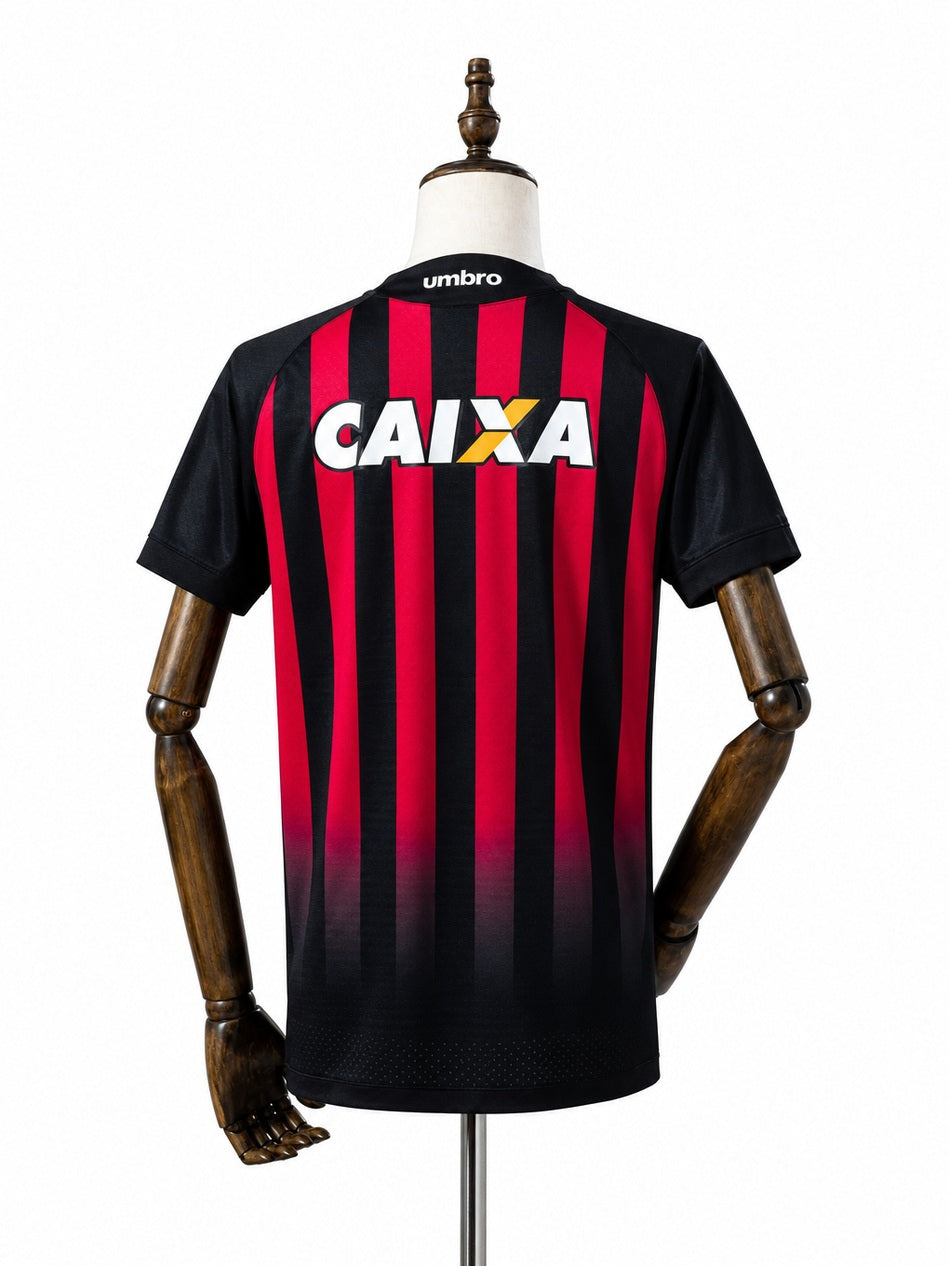 Athletico-PR Away Retro Jersey back wood mannequin white background