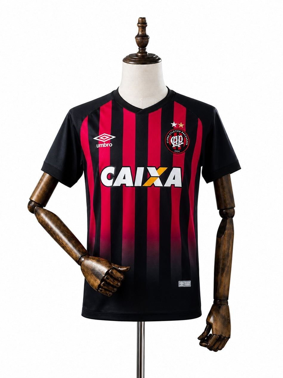 Athletico-PR Away Retro Jersey front wood mannequin white background